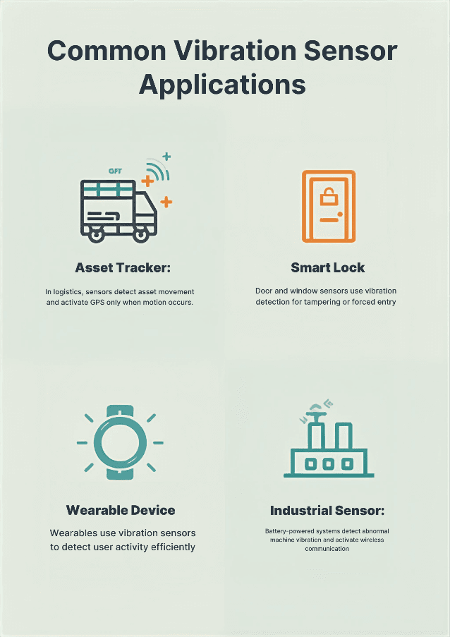 IoT applications for vibration sensors